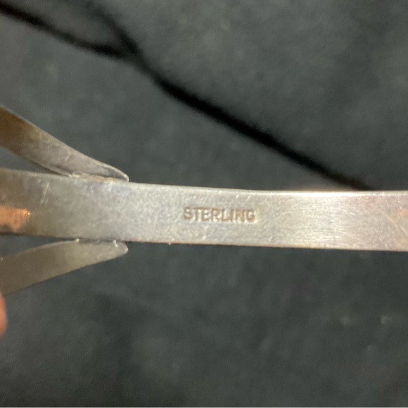 Vintage Navajo Turquoise Cuff Bracelet Sterling Silver Bracelet Genuine Turq - Picture 4 of 6